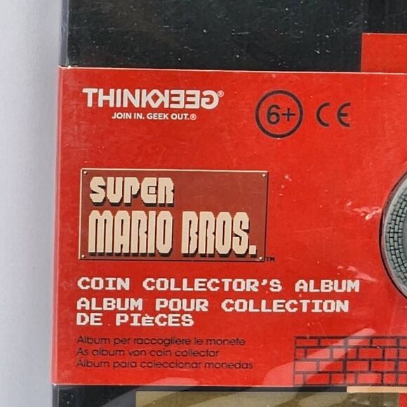 Super Mario Bros Coin Collectors Album ThinkGeek Holds 10 Collectible Coins NES - Picture 3 of 5